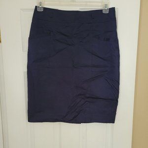 H&M Dark Blue Pencil Skirt Size 10